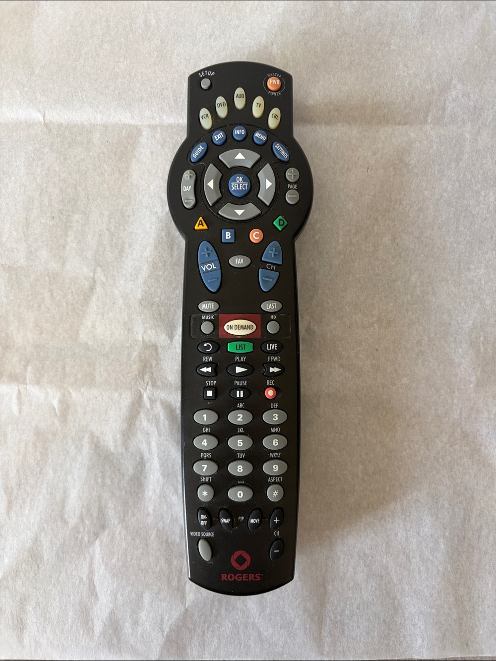 Rogers Cable TV Remote 1056B03 - Original - Universal - Tested